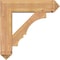 Ekena Millwork Balboa Arts and Crafts Smooth Bracket w/ Offset Brace, Western Red Cedar, 7 1/2"W x 28"D x 28"H BKT0806X28X28BOA03SWR - alternate 2